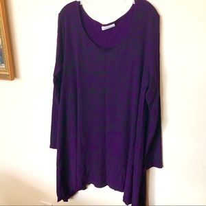 Purple floral tunic by Bryn Walker